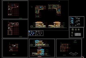 CAD自建房施工图别墅施工图