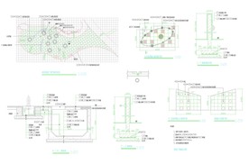 CAD公园绿化 桥路 道路绿化