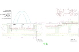CAD公园绿化 桥路 道路绿化