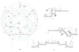 CAD公园绿化 桥路 道路绿化