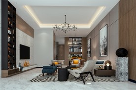 高级客厅3d模型