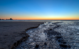 夕阳海滩