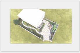 一个简单的庭院设计图片