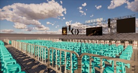 3D外场网架演唱会包含夜景ps