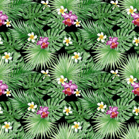 热带植物服装纺织数码印花图案