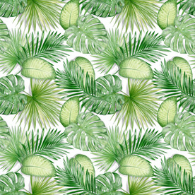 热带植物服装纺织数码印花图案