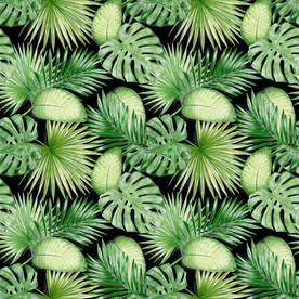 热带植物服装纺织数码印花图案