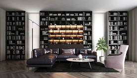 现代北欧客厅模型