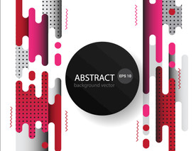 时尚多彩潮流海报背景