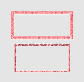 单体阵列回形框
