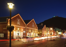 乡村小镇夜景