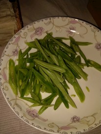 碟子里的豆角