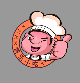 小孩 厨师 小吃 卡通 大母哥