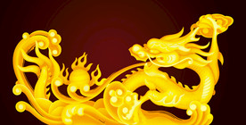 金龙花纹