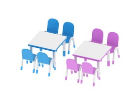 儿童正方桌椅