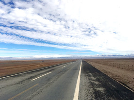 风景-公路道路天空白云