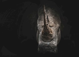 犀牛头特写