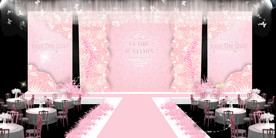 粉色婚礼背景