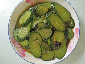 紫苏煎黄瓜