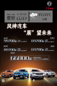 海报 宣传 汽车 风神 天气