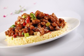 小米炒牛仔粒