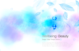 淡雅背景 韩式花纹 唯美淡雅花