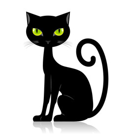 黑猫 动物 矢量 EPS 可爱