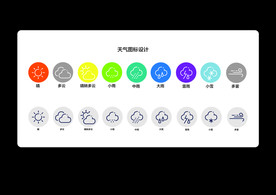 天气图标 扁平化