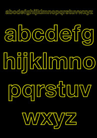 矢量个性英文字母设计