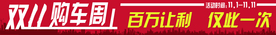 双十一购车节