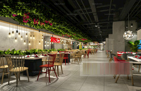 工装 餐厅 3d 模板 展厅