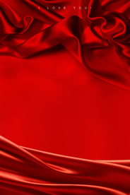 红色丝绸背景底