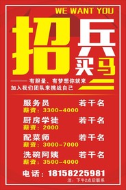 招兵买马  招聘   海报