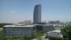武汉烽火科技公司大楼航拍