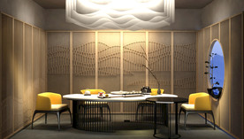 新中式茶室3d模型