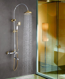 复古大淋浴出水效果图