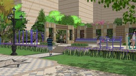 小区中庭游泳池景观设计