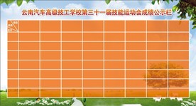 成绩公示栏  所有文字可改