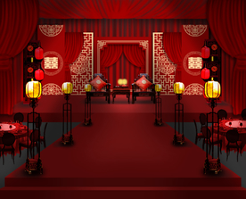 中式婚礼效果
