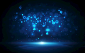 抽象蓝色光效科技背景海报素材