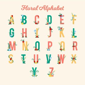 花朵字母
