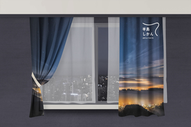 窗帘 卷帘  窗景 窗户 百叶