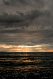 海边的夕阳日落