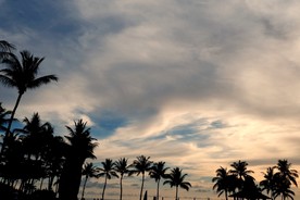 海边的夕阳日落