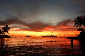 海边的夕阳日落