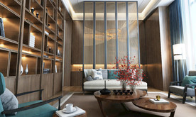 新中式客厅模型