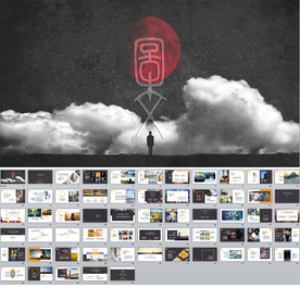 简约欧美商务PPT模板