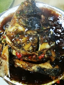 铁板黑椒鱼头