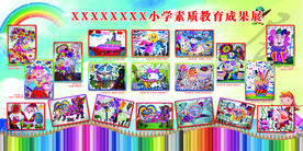 学校素质教育展板