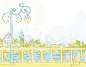 小清新卡通水彩插画图案